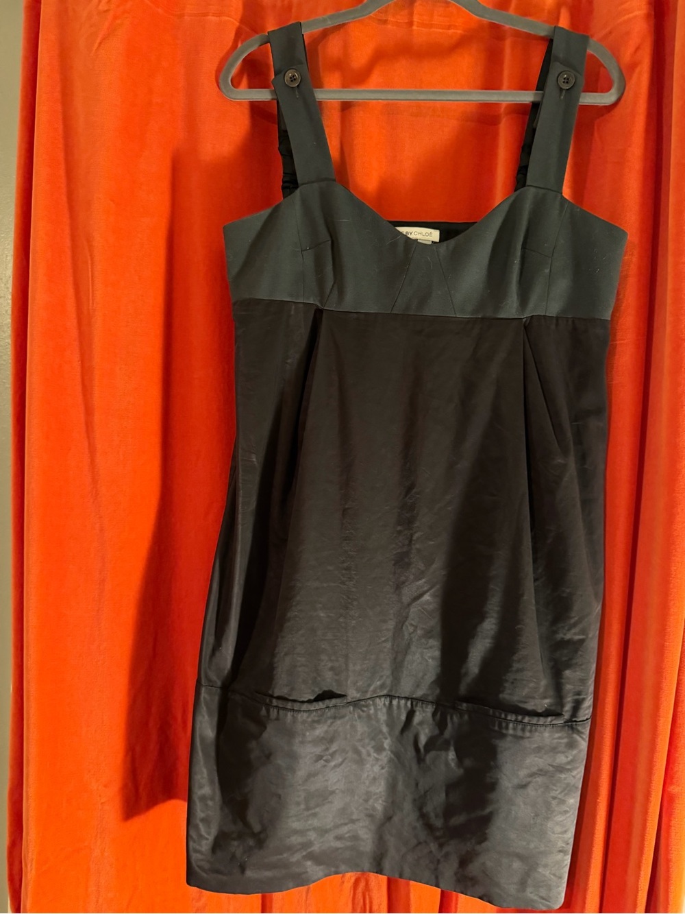 See by Chloe Classic Black Strap Dress - Sleeveless Empire Bodice
